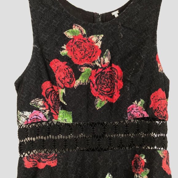 Free People Lace Eyelet Sheer Panel Flowy Dress - Picture 2 of 10